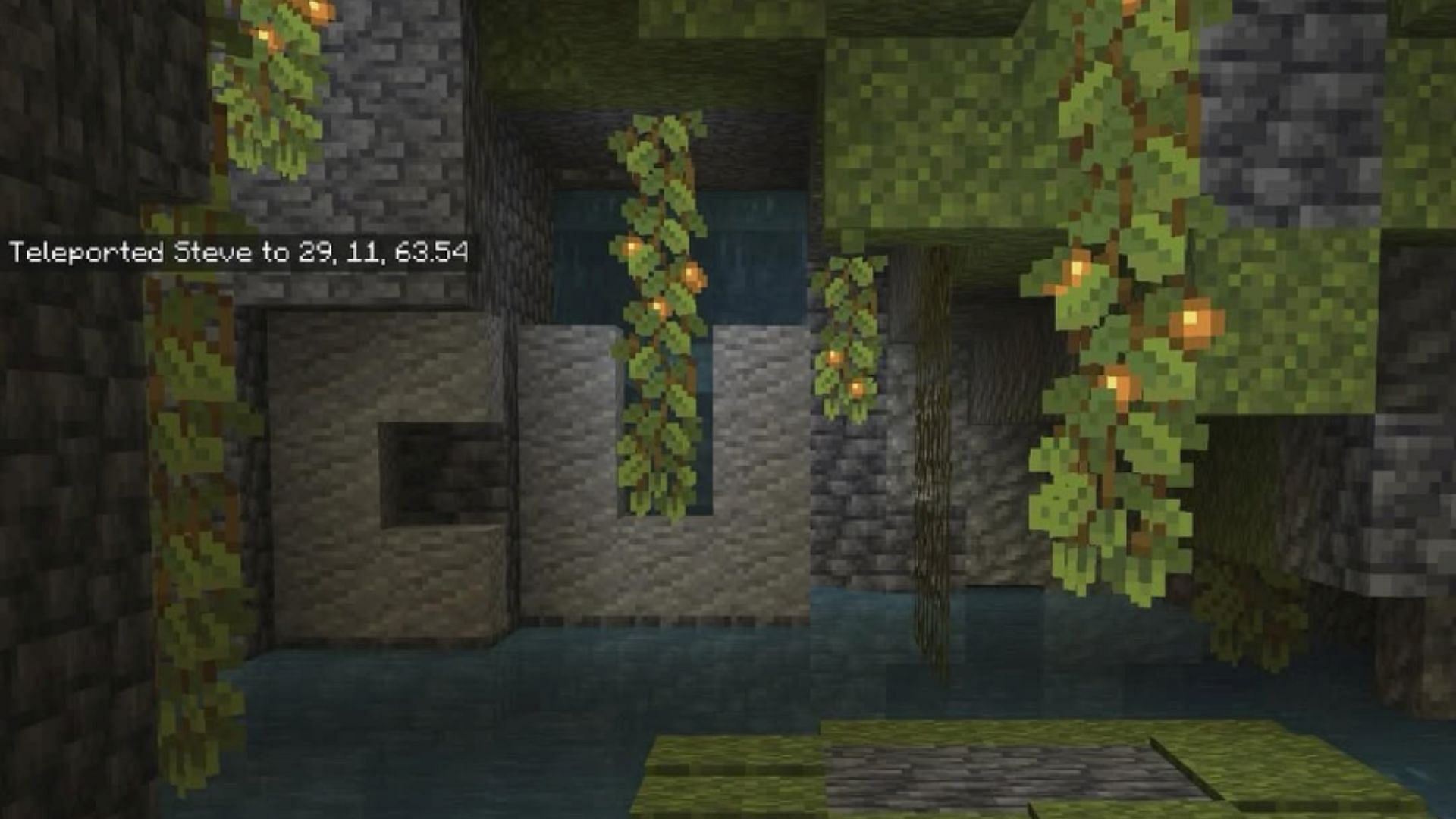 The Instagram post showing the cryptic message in Minecraft (Image via Mojang Studios)
